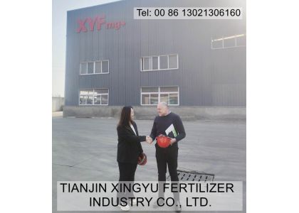 Regular customer from come to visit our magnesium sulphate factory 